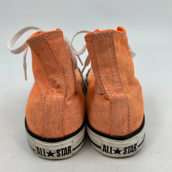 Converse Orange High Top Sneakers | Size 6 - Picture 6 of 10